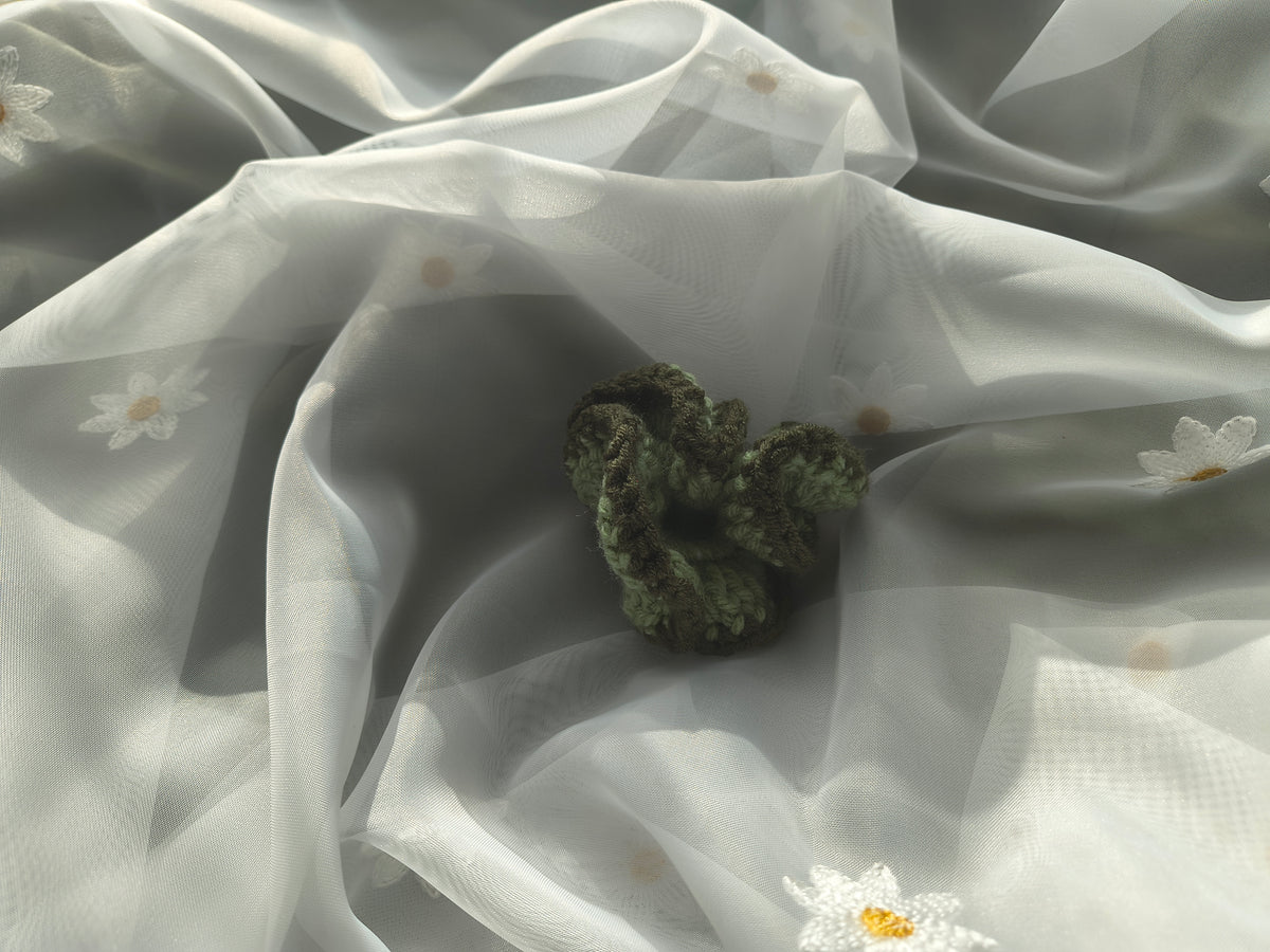 Moss Green Based Scrunchie