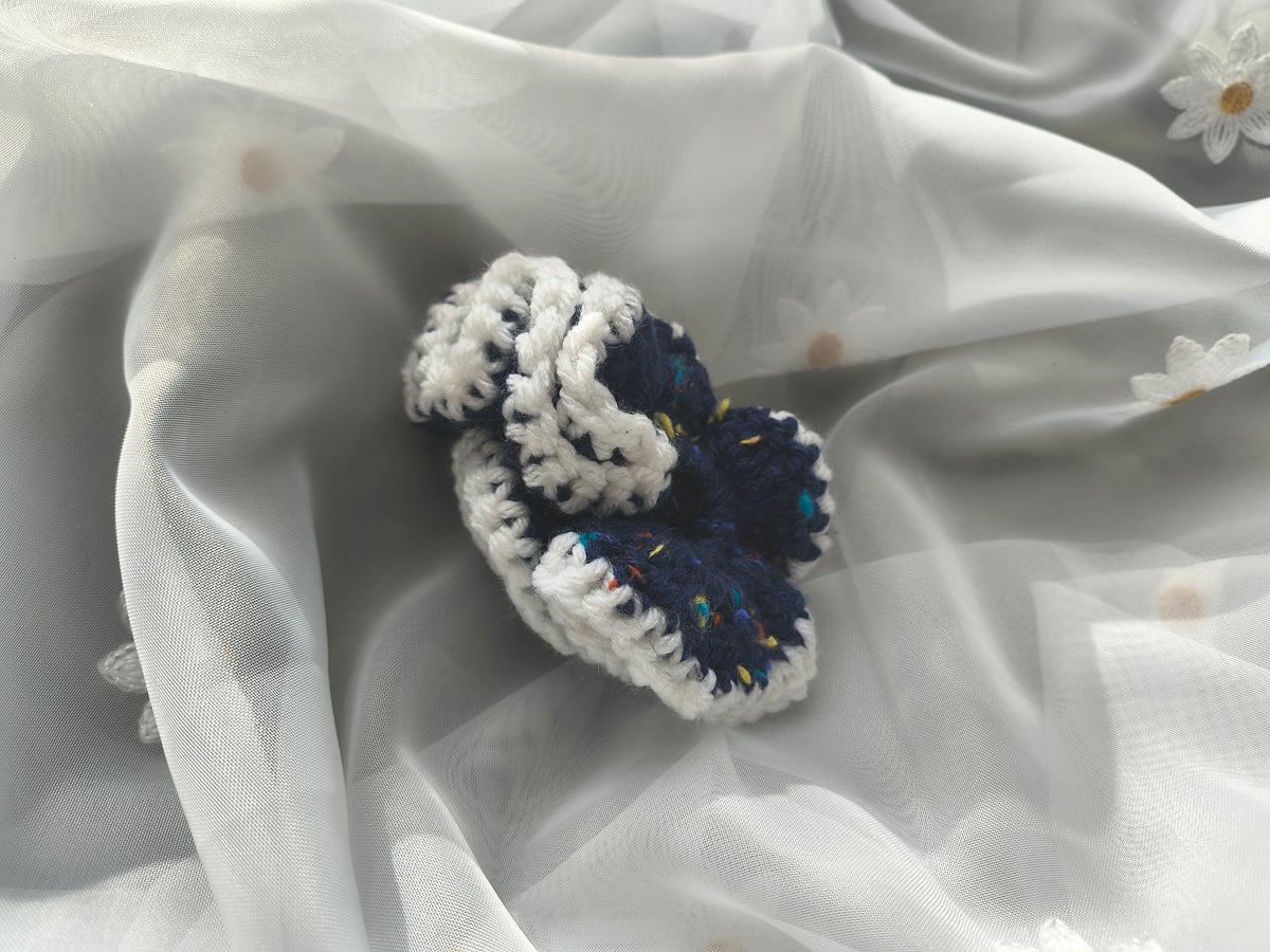Midnight Confetti Scrunchie