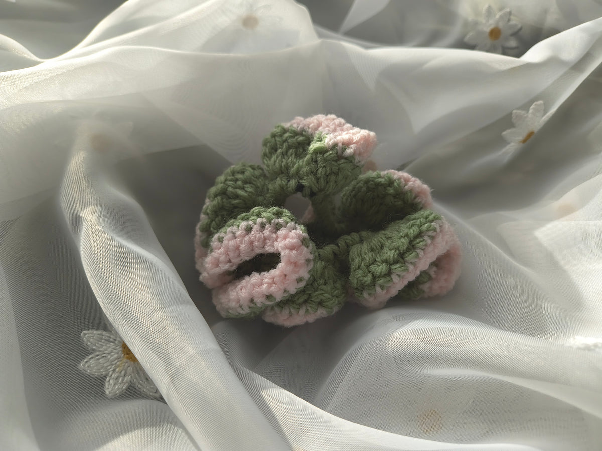 Strawberry macha Scrunchie
