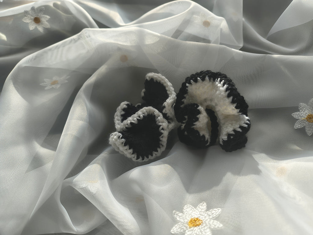 Yang (Black Based) Scrunchie