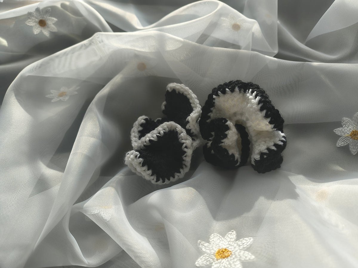Yin (White Based) Scrunchie