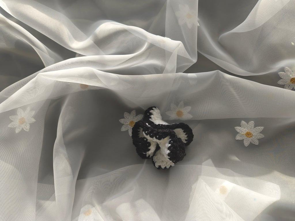 Yin (White Based) Scrunchie
